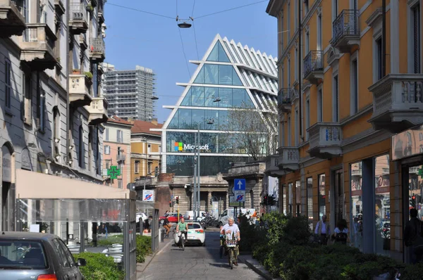 Milano Italia Circa Aprile 2018 Fondazione Feltrinelli Progettata Dagli Architetti — Foto Stock