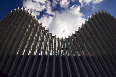 Reggio Emilia, İtalya - Mart 2018 yaklaşık: Santiago Calatrava Tren İstasyonu