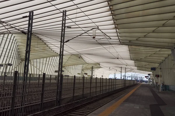 Reggio Emilia Italy March Circa 2018 Stasiun Kereta Api Santiago — Stok Foto