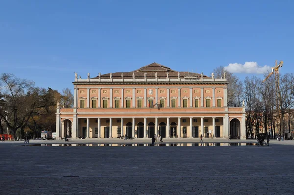 Reggio Emilia, İtalya - Mart 2018 yaklaşık: Valli tiyatro