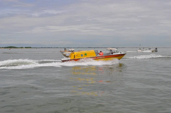 Venedig Italien Juni 2018 Rettungsboot Der Lagune Von Venedig — Stockfoto