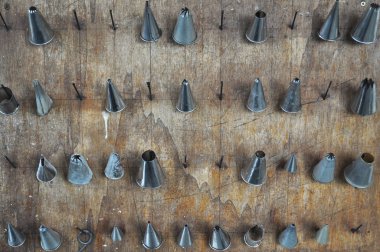 Torino, İtalya - Mayıs 2018 yaklaşık: fırında ekmek, breadsticks, tanımlama bilgileri, pizza ve hamur işleri üretimi için kullanılmış makineler