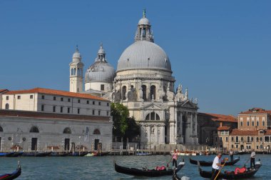 Venice, İtalya - Haziran 2018 yaklaşık: Chiesa di Santa Maria della Salute sağlık Kilisesi St Mary anlamı