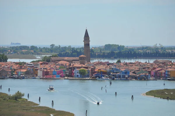Torcello Adayı Venedik Talya Havadan Görünümü — Stok fotoğraf