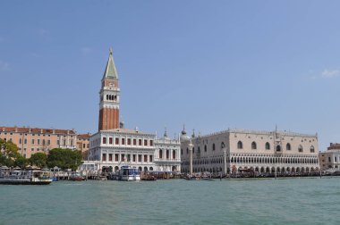 Venice, İtalya - Haziran 2018 yaklaşık: Piazza San Marco (San Marco Meydanı anlamına gelir)