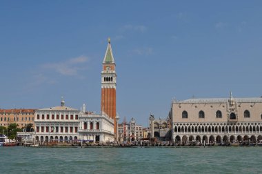 Venice, İtalya - Haziran 2018 yaklaşık: Piazza San Marco (San Marco Meydanı anlamına gelir)