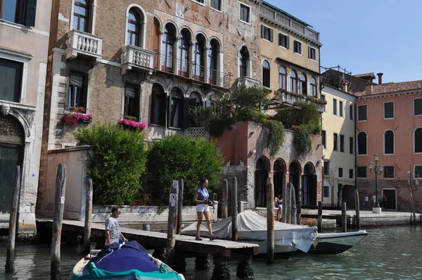 Venice Talya Temmuz 2018 Yaklaşık Canal Grande Anlam Grand Canal — Stok fotoğraf