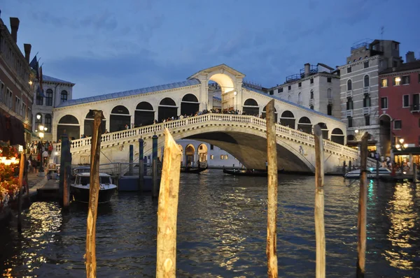 Venice Olaszország Július 2018 Körül Rialto Hídhoz Vagyis Rialto Híd — Stock Fotó