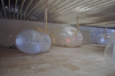 Venice, İtalya - Haziran 2018 yaklaşık: Biennale bahçeleri, Nordic köşk