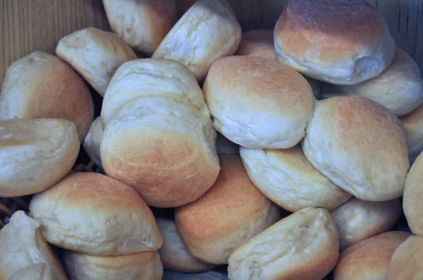 Pão Preparado Partir Uma Massa Farinha Água Comida Assada — Fotografia de Stock