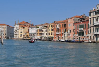 Venice, İtalya - Temmuz 2018 yaklaşık: Canal Grande (anlam Grand Canal)