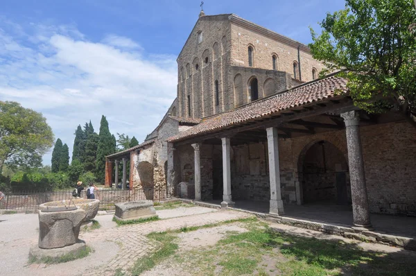 Torcello Katedrální Kostel Santa Maria Assunta Bazilika Santa Fosca Benátky — Stock fotografie