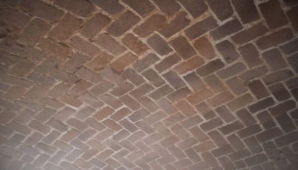 Detail Ancient Red Brick Vault — Stock Photo, Image