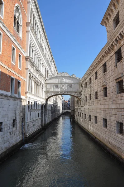 Ponte Dei Sospiri Dvs Suckarnas Bro Venedig Italien — Stockfoto