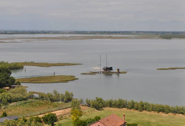 Widok Lotu Ptaka Wyspa Torcello Wenecja Włochy — Zdjęcie stockowe