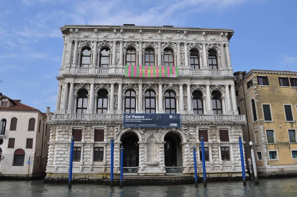 Venice Talya Temmuz 2018 Yaklaşık Pesaro Canal Grande Anlamı Büyük — Stok fotoğraf