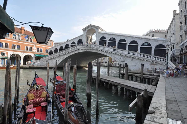 Venice Itália Circa Julho 2018 Ponte Rialto Que Significa Ponte — Fotografia de Stock