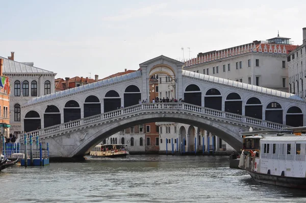 Venice Itália Circa Julho 2018 Ponte Rialto Que Significa Ponte — Fotografia de Stock