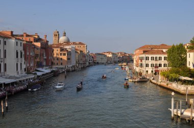 Venice, İtalya - Temmuz 2018 yaklaşık: Canal Grande (anlam Grand Canal)