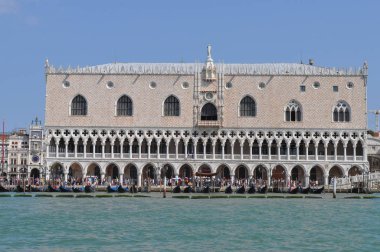 Venice, İtalya - Haziran 2018 yaklaşık: Piazza San Marco (San Marco Meydanı anlamına gelir)