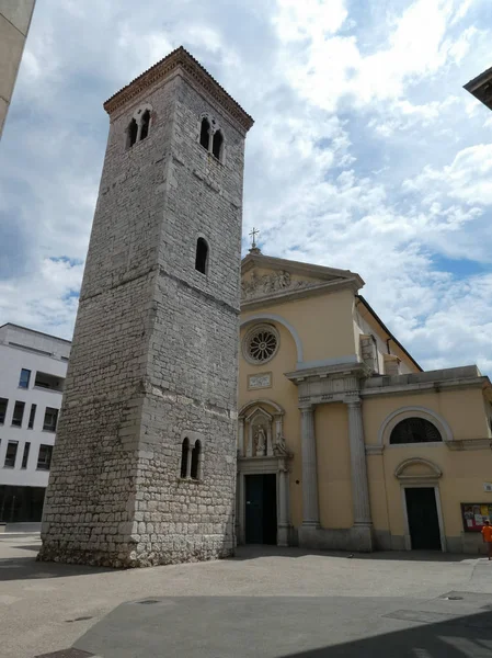 Vista Cidade Rijeka Croácia — Fotografia de Stock