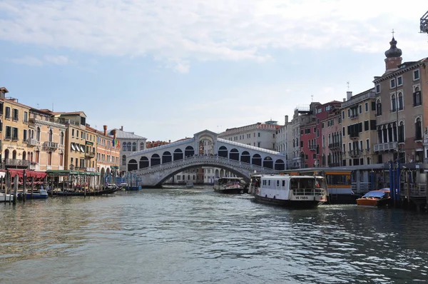 Venecia Italia Circa Julio 2018 Ponte Rialto Puente Rialto Sobre — Foto de Stock