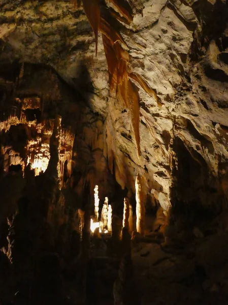 Caverna Carste Rio Pivka Postojna Eslovénia — Fotografia de Stock