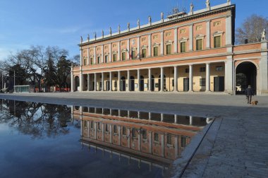 Reggio Emilia, İtalya - Mart 2018 yaklaşık: Valli tiyatro