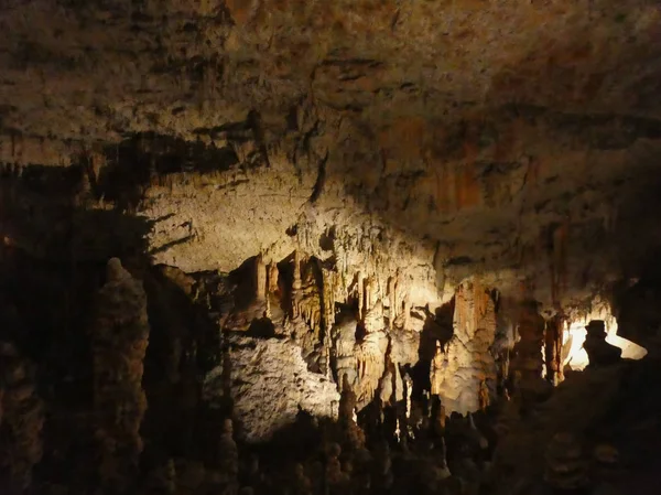 Caverna Carste Rio Pivka Postojna Eslovénia — Fotografia de Stock