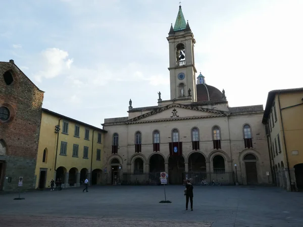 San Giovanni Valdarno Włochy Circa Wrzesień 2018 Bazylika Santa Maria — Zdjęcie stockowe