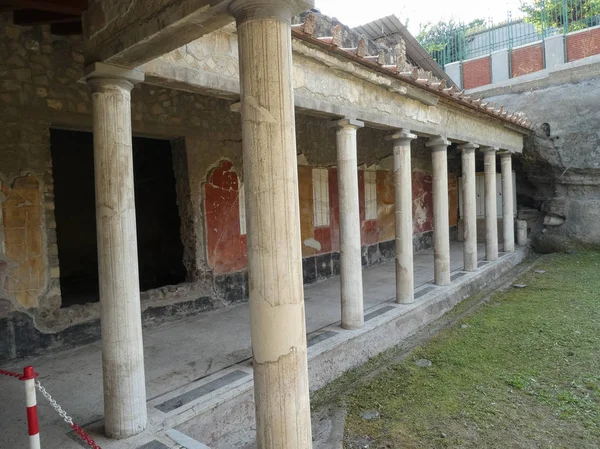 Oplontis Talya Circa September 2018 Vesuvius Dağı Nın Patlamasında Volkanik — Stok fotoğraf