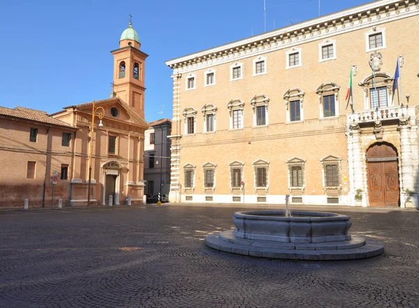 Forli Talya Daki Piazza Del Duomo Katedral Meydanı — Stok fotoğraf