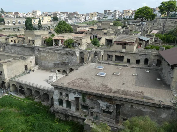 Ercolano Talya Circa September 2018 Vesuvius Dağı Nın Patlamasında Volkanik — Stok fotoğraf