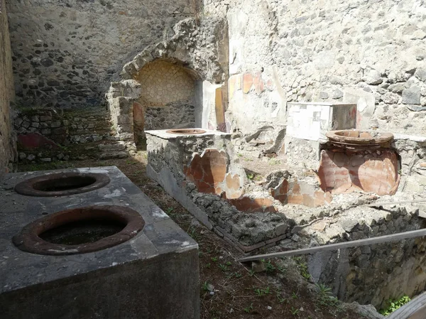 Ercolano Italy Circa September 2018 Ruins Archeological Site Ancient Roman — Stock Photo, Image