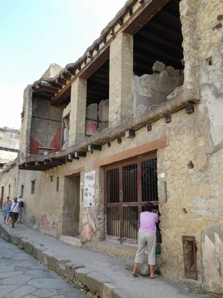 Ercolano Italie Circa Septembre 2018 Ruines Site Archéologique Ancienne Ville — Photo