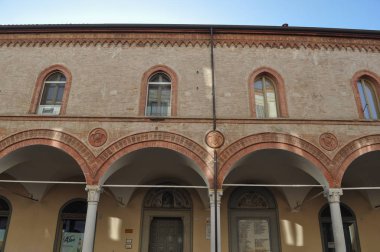 FAENZA, ITALY - CIRCA Aralık 2018: Asilo çocuksu sittadino (Anlamı Belediye Anaokulu)