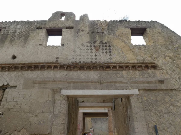 Ercolano Italy Circa September 2018 Ruins Archeological Site Ancient Roman — стоковое фото