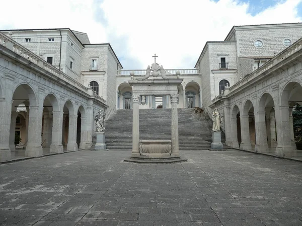 Monte Cassino Itálie Circa Září 2018 Opatství Monte Cassino — Stock fotografie