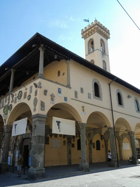 Palazzo Pretorio palats i San Giovanni Valdarno — Stockfoto