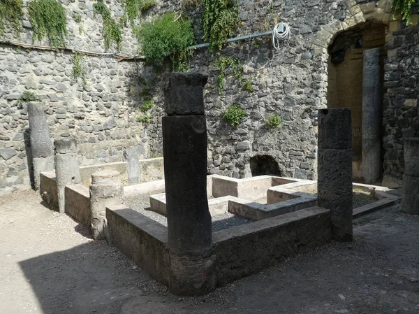 Ercolano sítio arqueológico em Ercolano — Fotografia de Stock