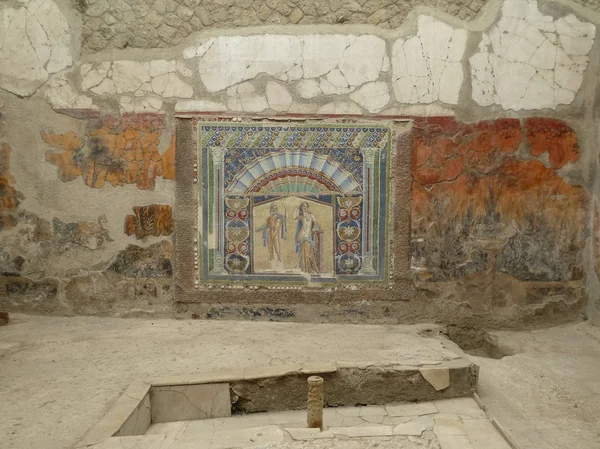 Ercolano 'daki Ercolano arkeolojik alanı — Stok fotoğraf