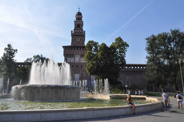 Castelo de Sforza em Milão — Fotografia de Stock