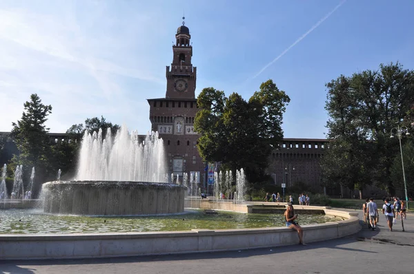 Castelo de Sforza em Milão — Fotografia de Stock