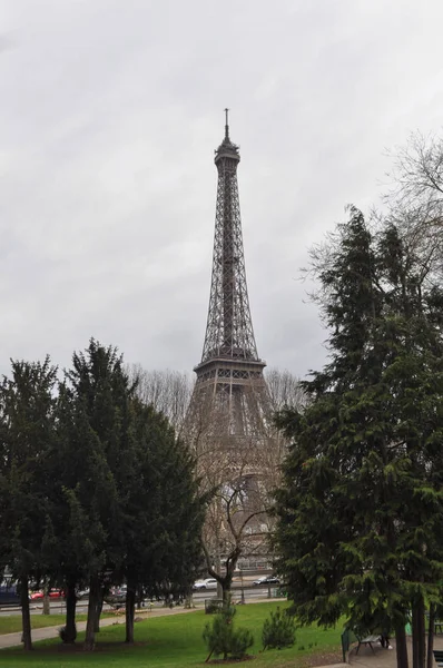 Tour Eiffel i Paris – stockfoto