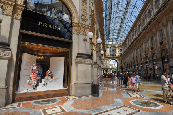 Galleria Vittorio Emanuele II arcade in Milan