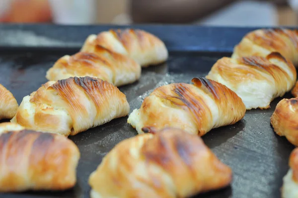 Brioche croissant alimentos assados — Fotografia de Stock