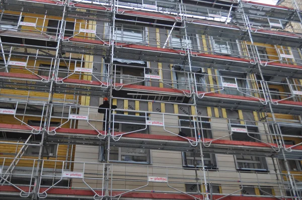 Andaimes para construção em Paris — Fotografia de Stock