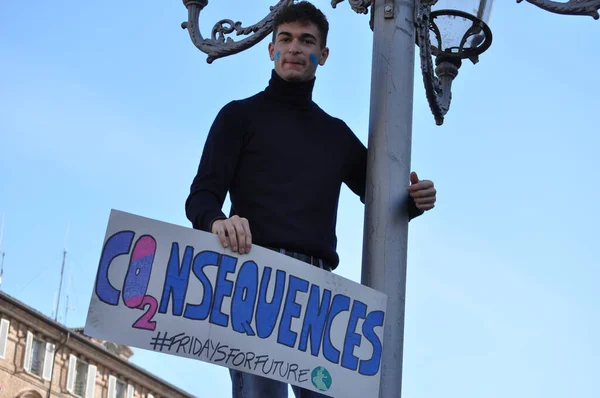 Vendredi pour la future marche écologiste à Turin — Photo