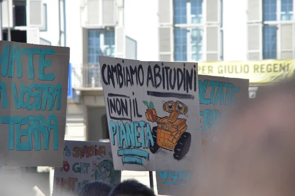 Vendredi pour la future marche écologiste à Turin — Photo