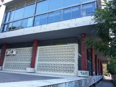 Bu SALONIKI, GREECE - CIRCA AĞUSTOS 2019: Aristo Üniversitesi